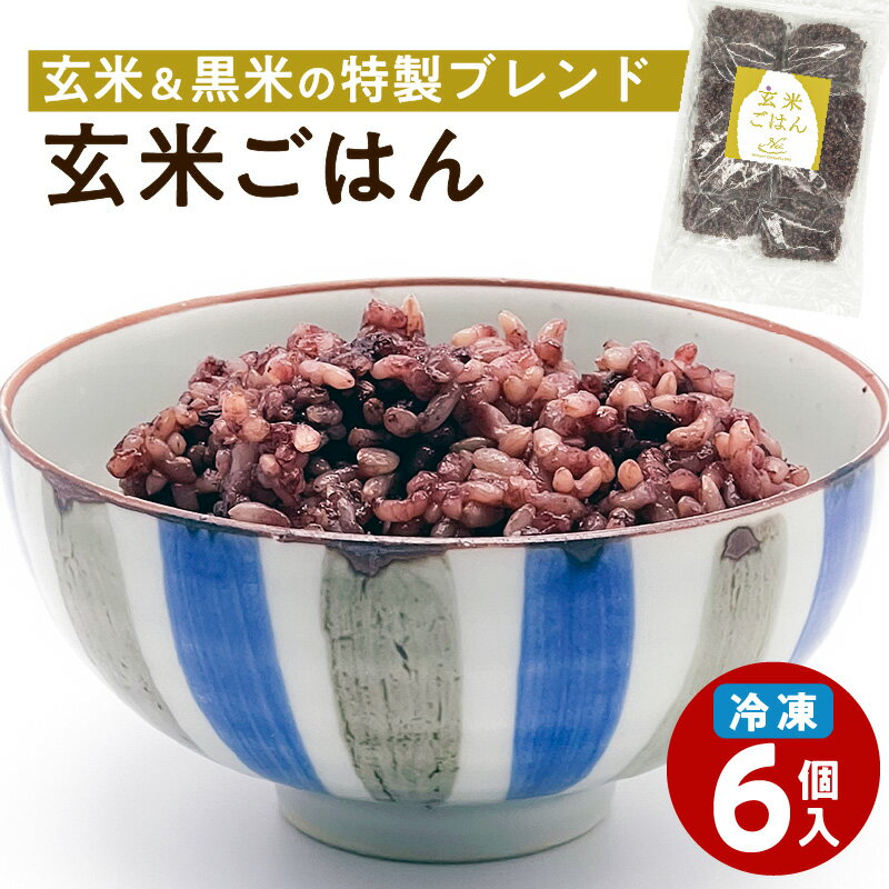 【ふるさと納税】冷凍玄米ごはん　6個パック ふるさと納税 鹿