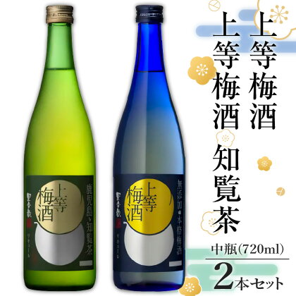 上等 梅酒 ・ 上等 梅酒 知覧茶 中瓶 2本 セット 送料無料 酒 詰め合わせ 鹿児島市 土産 贈り物 プレゼント ギフト 贈答 母の日