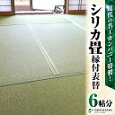 【ふるさと納税】 現代の名工カンパニー特製 シリカ畳 縁付 表替 畳1帖サイズ 6枚 6帖分 畳 たたみ 和室 新生活 新居 家 新築 一軒家 リフォーム オー...