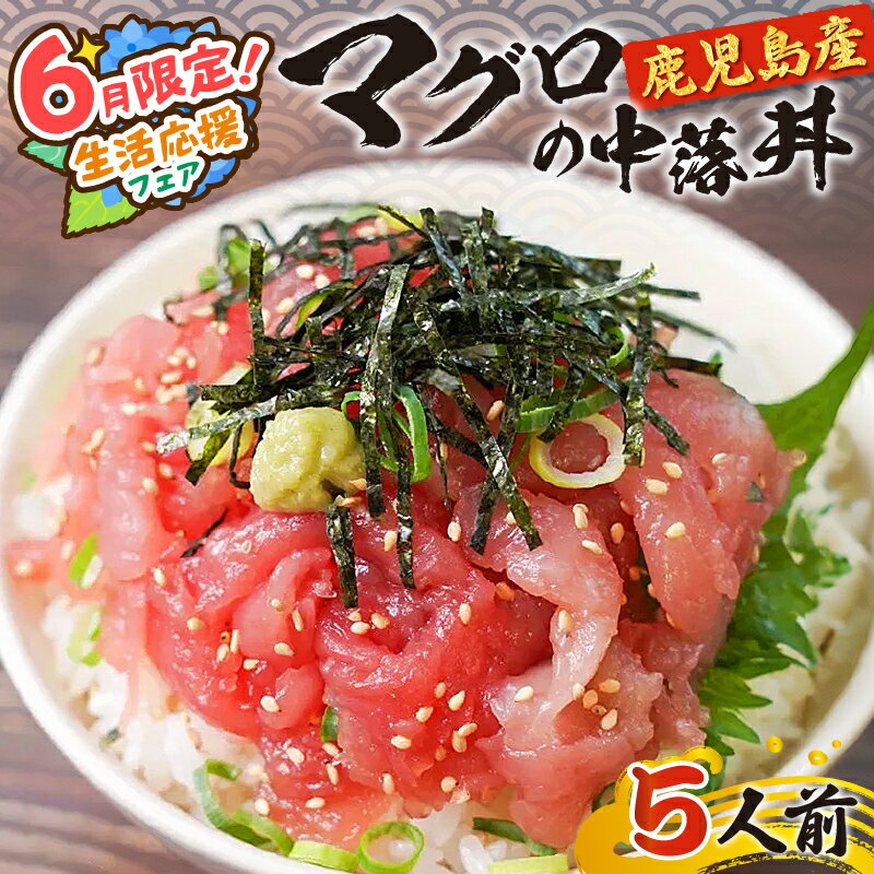 [期間限定 生活応援] 鹿児島産 マグロ の 中落丼 5人前 送料無料 鹿児島市 九州 お取り寄せ 特産品 お土産 贈り物 プレゼント ギフト キハダマグロ 刺身 生 中落 マグロ丼 かけるだけ ボリューム 小分け 冷凍 真空パック 便利 ノンドリップ