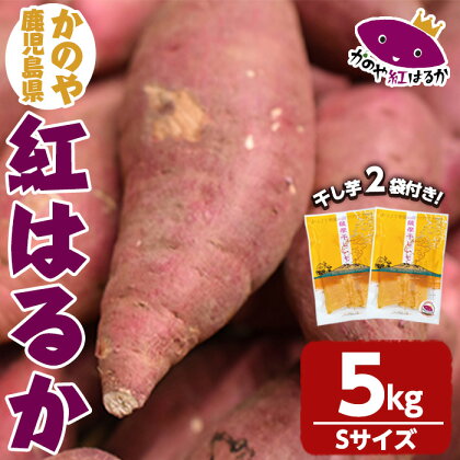 「かのや紅はるか」生芋Sサイズ5kg+干し芋2袋セット 定められた栽培基準等をクリアした濃厚でしっとりとした食感の紅はるか【有限会社南橋商事】