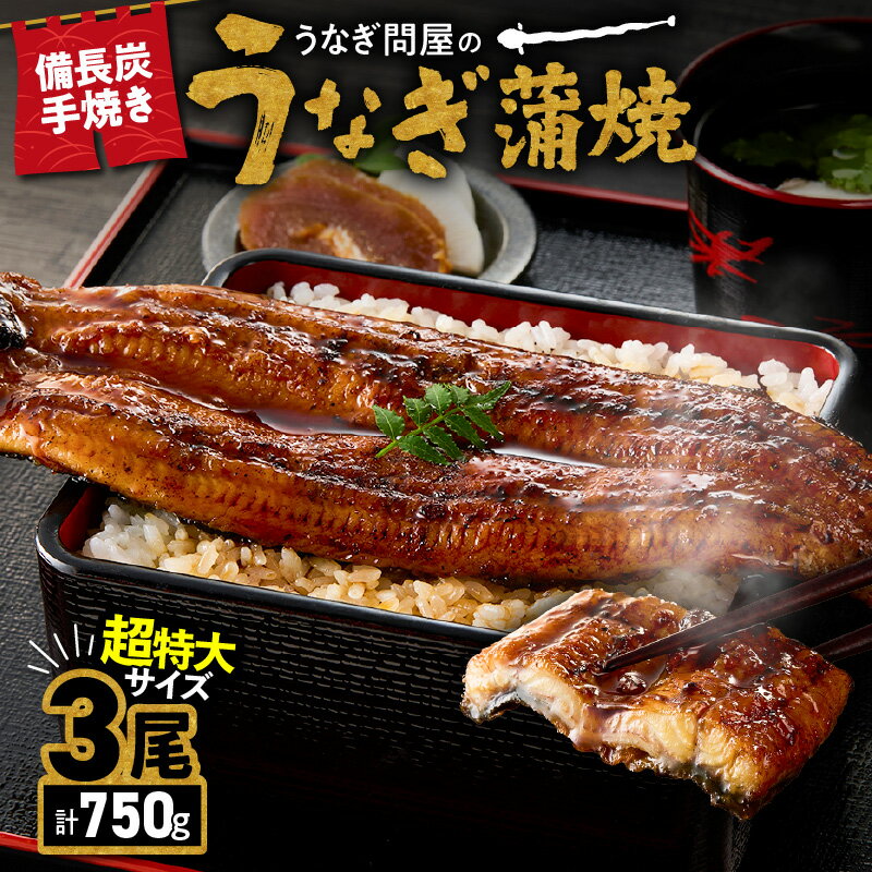 【ふるさと納税】【土用の丑の日特集】 うなぎ問屋の備長炭手焼 うなぎ蒲焼 超特大...