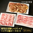 【ふるさと納税】鹿児島黒豚 しゃぶしゃぶ 800g 絶品『コクの豚ロース』 650g(130g×5枚)セット 肉 豚肉 鍋 惣菜 総菜 豚しゃぶ 冷凍 肉の専門...
