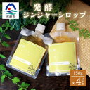 【ふるさと納税】ジンジャーシロップ(150g×4個)【非加熱発酵】【優しい甘さの生姜シロップ】【米入り】B3-86【配送不可地域:離島】【1611648】