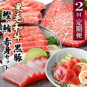 【ふるさと納税】定期便2回配送 黒毛和牛・黒豚 赤身セット CC0-0013【配送不可地域:離島】【1626944】