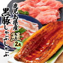 【ふるさと納税】鹿児島W名物!鰻360g(180g×2尾)×黒豚しゃぶしゃぶ用(ロース/赤身)各180g B4-7【配送不可地域:離島】【1645667】