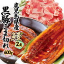 【ふるさと納税】鹿児島W名物!鰻360g(2尾)×黒豚小間切れ600g(120g×5P) 人気セット B3-110【配送不可地域:離島】【1645668】