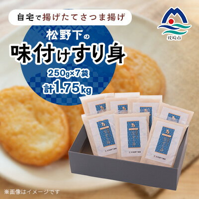 【ふるさと納税】【自宅で手作り・無添加】揚げたてさつま揚げ 松野下の味付けすり身(無添加タイプ)AA-498 【配送不可地域：離島】【1166736】