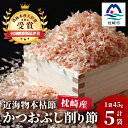【ふるさと納税】【近海物本枯節】かつおぶし削り節(血合抜き)【枕崎産】45g×5袋【尾辻鰹節商店】 A3-280【1166498】