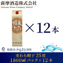 【ふるさと納税】【熟成麦焼酎】「麦わら帽子」25度 1800ml パック 12本セット G5-3【1166646】
