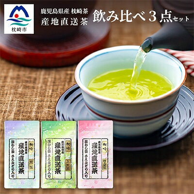 大河内製茶の煎茶飲み比べ[ 3種 ]セット ( 特上煎茶・上煎茶・煎茶 ) A3-220[配送不可地域:離島]