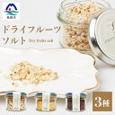 【ふるさと納税】ドライフルーツソルト 3種セット【りんご・たんかん・ブルーベリー】果実塩 fラボ A6-78【1167931】