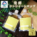 【ふるさと納税】発酵ジンジャーシロップ(150g×3個)【非加熱発酵】【米入り】A7-12【配送不可地域:離島】【1167965】