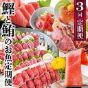 【ふるさと納税】定期便3回配送 鰹とまぐろのお魚定期便 QQ-0005【配送不可地域:離島】【1543247】