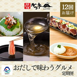 【ふるさと納税】【発送月固定定期便】かつ市特選　枕崎「おだしで味わうグルメ」HH-0032全12回【配送不可地域：離島】【4008942】