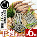 鹿児島県阿久根市産干物セット(6種) 国産 九州産 鹿児島県産 新鮮 鮮度 魚 魚介類 乾物 ひもの おつまみ おかず お弁当 珍味 一夜干し きびなご あじ いか あおさa-12-40