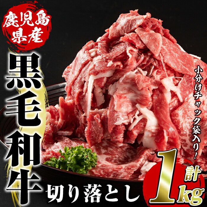 鹿児島県産黒毛和牛切り落とし(計1kg・500g×2パック)国産 九州産 鹿児島産 牛肉 国産牛 小分け カレー 牛丼 野菜炒め 冷凍【スターゼン】a-18-3