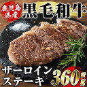 【ふるさと納税】鹿児島県産黒毛和牛サーロインステーキ(計360g・約180g×2枚)国産 九州産 鹿児島産 牛肉 国産牛【スターゼン】akn042-16