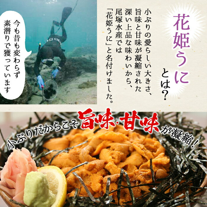 【ふるさと納税】一汐生うに(70g・1瓶)国産 雲丹 ウニ 魚介 海産物 海鮮丼 瓶詰【尾塚水産】a-14-19 3