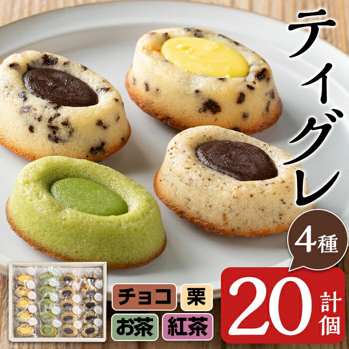 【ふるさと納税】こだわりのティグレ(計20個・全4種) 焼き菓子 洋菓子 スイーツ バレンタイン ギフト 贈り物 お茶 紅茶 フランス マドレーヌ フィナンシェ チョコレート 個包装 【菓心いちしめ】のサムネイル