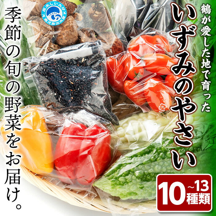 【ふるさと納税】鶴が愛した地で育ったいずみのやさいおまかせ野菜セット 10〜13種類 野菜 詰め合わせ セット 国産 鹿児島県産 市場直送 旬 季節 何が届くかはお楽しみ 【How to 21 Club】