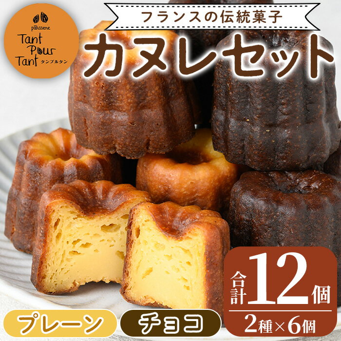 【ふるさと納税】カヌレ12個セット(プレーン6個・チョコ6個) 鹿児島 スイーツ お菓子 焼き菓子 セット 詰め合わせ プレゼント ギフト 贈答【パティスリータ...