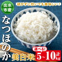 【ふるさと納税】<2025年9月下旬から順次発送予定>《選べる容量!数量限定》鹿児島県出水市産なつほのか美白米<計5kg・計10kg>米 お米 5kg 10kg なつほのか 自家精米 精米 自家脱穀 脱穀 おにぎり ごはん お米マイスター 厳選 美白米【田上商店】