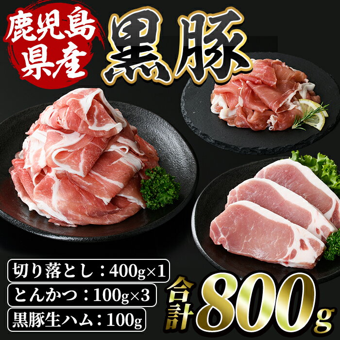 【ふるさと納税】鹿児島特産の黒豚三昧(計800g・黒豚切落と