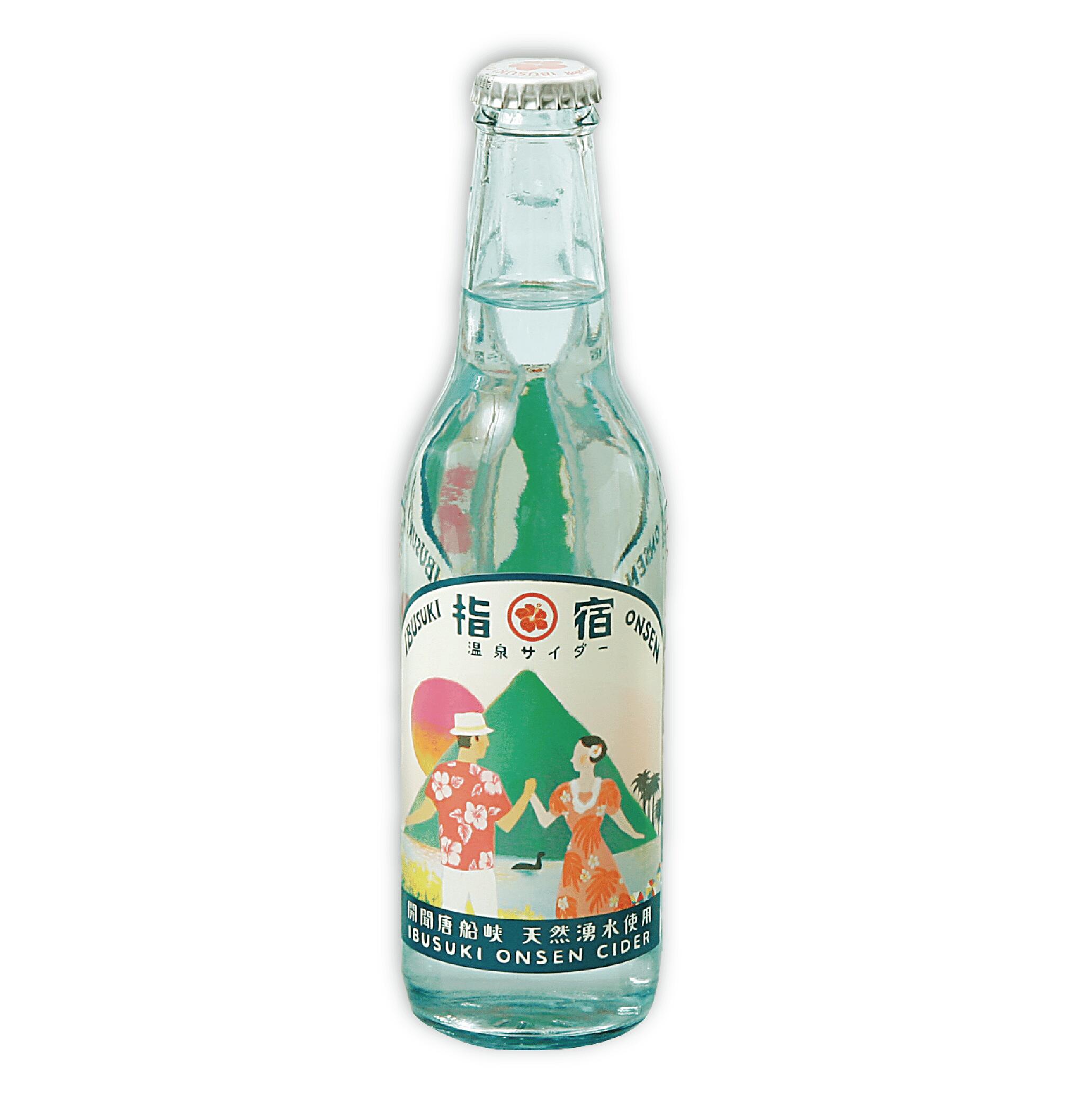 【ふるさと納税】＼天然湧水を使用したご当地サイダー／指宿温泉サイダー(330ml×24本) サイダー 瓶 ジュース 炭酸 ドリンク 飲み物 炭酸飲料 詰め合わせ ご当地ドリンク 【湯砂菜企画】