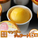 【ふるさと納税】指宿マンゴージェラート(120ml×6個) アイス アイスクリーム シャーベット ジェラート 詰め合わせ お取り寄せ 送料無料 【中園久太郎商店...