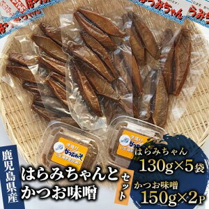 【ふるさと納税】鹿児島県指宿産!はらみちゃんとかつお味噌のセット(950g) 鹿児島産 魚 鰹 カツオ かつお 腹皮 かつお味噌 味噌 おつまみ おかず セット 詰合せ【七宝 篠原商店】