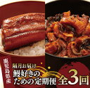 【ふるさと納税】<定期便・全3回お届け>鰻好きのための定期便(長焼・きざみうなぎ) うなぎ 鰻 ウナギ 国産 蒲焼き かばやき うな重 うな丼 ひつまぶし 鹿児...