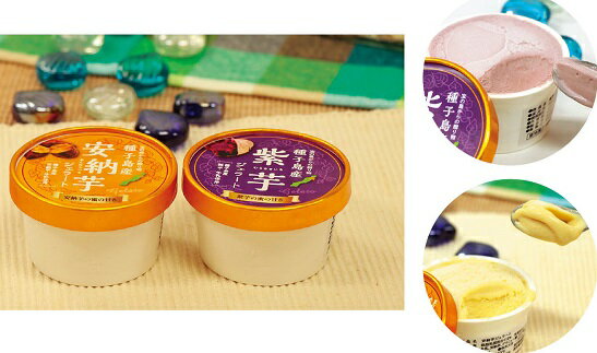 【ふるさと納税】種子島産　安納芋＆紫芋ジェラート10個セット