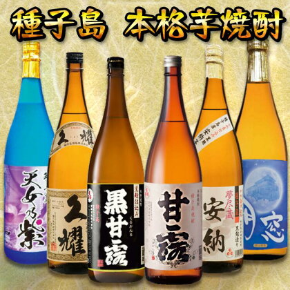 種子島 本格焼酎 6酒飲みくらべ 一升瓶（1.8リットル）【Bセット】