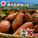 【ふるさと納税】\ 8月下旬~9月上旬 発送 /2025年産 初物 種子島 安納いも 本場 の 安納 地区で収穫 縁起 初物 旬 先取り 食べやすい サイズ 安納芋 ( 生芋 ) 5kg