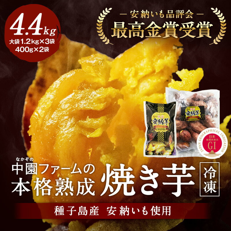 【ふるさと納税】 【 訳あり 】 ＼ 約4.4kg で 12000円 ／ 熟成 冷凍 焼き芋 種子島 安納いも 業務用 + ギフトサイズ セット 中園ファーム ふるさと納税 訳あり ふるさと納税 さつまいも ふるさと納税 焼き芋 冷凍 ホクホク 芋 冷凍焼き芋 安納芋 ふるさと 人気 ランキング