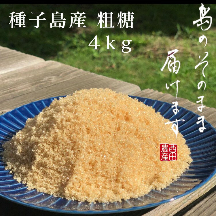 【ふるさと納税】種子島産さとうきび 粗糖 4kg