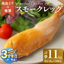 【ふるさと納税】<すぐ届く!>国産鶏肉 桜島どりのスモークレッグ(計11kg・110g×100本)肉 鶏肉 スモークレッグ 燻製 チキン 国産 九州産 冷凍 レンチン パーティ【宮下商店】J14-2115