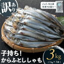 【ふるさと納税】【訳あり】山田の子持ちからふとししゃも 計3kg(1kg×3袋) 子持ちからふとししゃも 子持ち ししゃも シシャモ 無選別 訳あり 簡易包装 ...