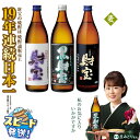 【ふるさと納税】麦焼酎 飲み比べセット 5合瓶 3種3本セット 焼酎 麦 900ml アルコール 25度 天然アルカリ温泉水 財寶温泉 を割水に使用 ギフト 贈り物 プレゼント お酒 鹿児島県 すぐ届く【財宝】A1-22514