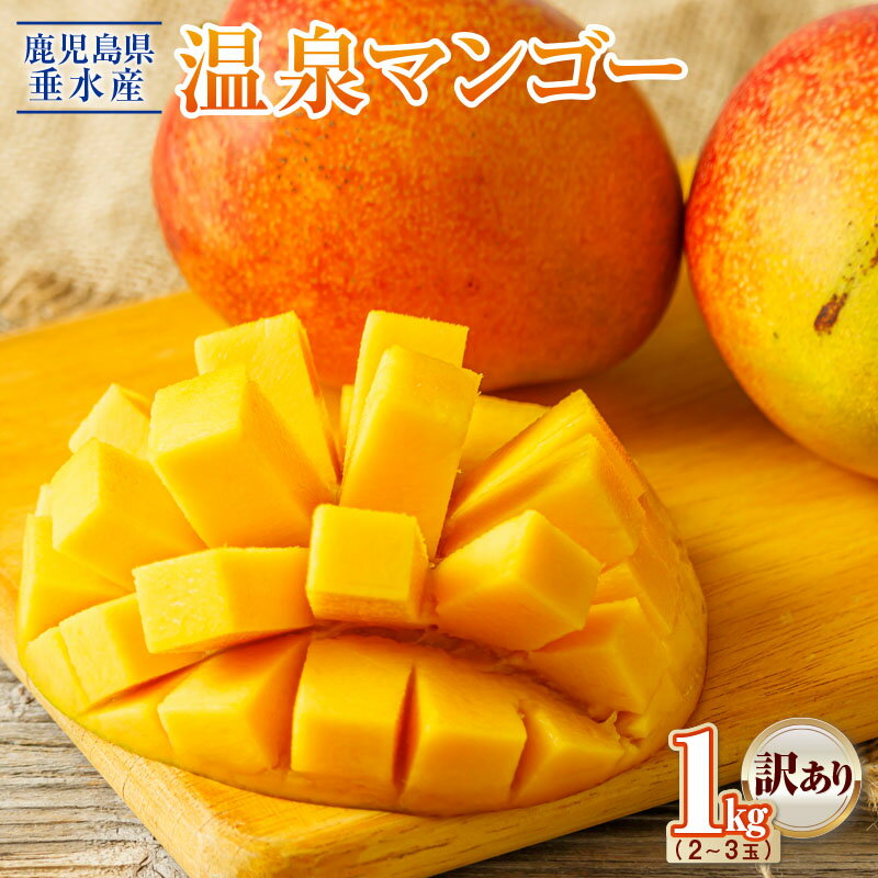 概要 名称 【訳あり品】鹿児島産 温泉 マンゴー 1kg 期間限定【2024年夏発送】 説明 ★色味に若干のムラ、小さなキズがあるため訳ありとなっておりますが、味は絶品です。ぜひご家庭用としてお召し上がりください。 垂水市にあるグループ農場にて、全国でも珍しい温泉水で育てたマンゴーです。 地下1,000mから湧き出る温泉の熱を利用した二酸化炭素を出さない加温ハウスにて、環境にやさしい栽培方法を行なっています。さらに、樹木にも温泉水を与えて育てており、樹上完熟させて一番おいしい旬のタイミングでお届けいたします。 やわらかい果肉からあふれ出る芳醇な香りと甘い果汁が人気です。 例年人気商品となっておりますので、お申込みはお早めにどうぞ！ ※2024年 5月中旬～8月上旬頃、収穫に合わせて申込順に発送を行います。 ※長期不在期間、住所変更等がございましたらお早目にご連絡ください。 ※収穫状況によって玉数やサイズに多少変更がある場合がございます。ご了承ください。 ※マンゴーはウルシ科です。アレルギーの方は注意をしてください。 産地 鹿児島県 内容量 垂水産 温泉マンゴー(訳あり） 1kg (2玉もしくは3玉） ※収穫状況によって玉数やサイズに多少変更がある場合がございます。ご了承ください。 ※玉数の指定はできません。 ※訳あり商品の為、色味に若干のムラ、小さなキズがございます。 賞味期限 目安としてお届けから7日程度 生ものですので、到着後はお早目にお召し上がりください。 受付期限 期間限定 2024年7月31日まで受付 ※収穫状況により、早めに終了する場合がございます。 配送方法 冷蔵 アレルギー表示 ※マンゴーはウルシ科です。アレルギーの方は注意をしてください。 取扱業者 株式会社 財宝 ・ふるさと納税よくある質問はこちら ・寄附申込みのキャンセル、返礼品の変更・返品はできません。あらかじめご了承ください。入金確認後、注文内容確認画面の【注文者情報】に記載の住所にお送りいたします。 発送の時期は、寄附確認後30日以内を目途に、お礼の特産品とは別にお送りいたします。