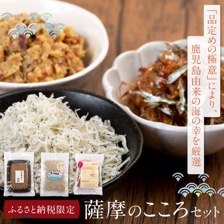 【ふるさと納税】薩摩のこころ ちりめん つくだ煮 佃煮 茶節 ご飯のお供 乾物　詰め合わせ おつまみ ふるさと 納税 薩摩川内市 送料無料 楢木商店 鹿児島県