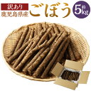 【ふるさと納税】【訳あり】鹿児島県産 土付きごぼう 5kg AS-001 ごぼう 土付き 規格外 訳アリ しもそえだ農園 鹿児島県 薩摩川内市 送料無料【202...