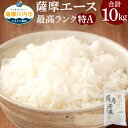 人気ランキング第9位「鹿児島県薩摩川内市」口コミ数「0件」評価「0」鹿児島県産あきほなみ 薩摩エース 特A 5kg×2袋 合計10kg 原田米店 五つ星お米マイスター厳選 白米 精米 お米 鹿児島県 薩摩川内市 送料無料