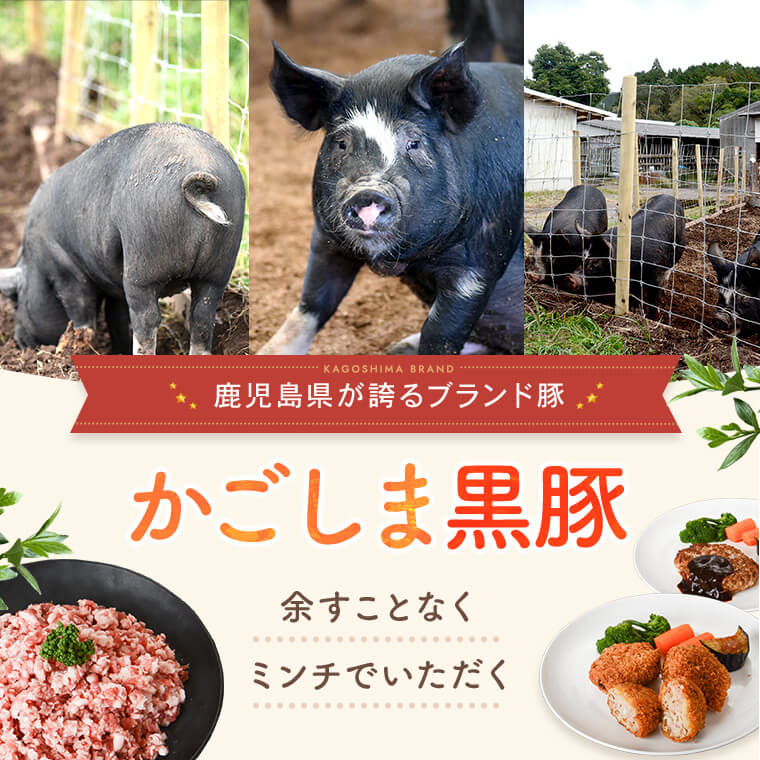 【ふるさと納税】 【訳あり】黒豚農場薩摩八重ファームのかごしま黒豚ミンチ 2kg AS-508 鹿児島黒豚 鹿児島県産黒豚 鹿児島産黒豚 六白黒豚 バークシャー お肉 豚肉 国産 九州産 SDGs 黒豚ミンチ 八重ファーム 工房みかく亭 鹿児島県 薩摩川内市 送料無料