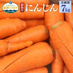 【ふるさと納税】【訳あり】【冷蔵便】かごしま美味人参 愛紅 7kg ZS-682 鹿児島県産 人参 にんじん ニンジン おやさいマルシェ かごしま吉永農園 野菜 訳あり 規格外 鹿児島県 薩摩川内市 送料無料