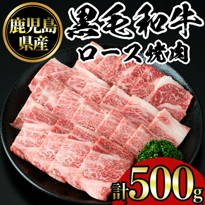 【ふるさと納税】鹿児島黒毛和牛ロース焼肉(500g) 国産 九州産 鹿児島県産 牛肉 黒毛和牛 和牛 お肉 おかず 焼き肉 ロース 冷凍【NBフード】