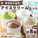 【ふるさと納税】paceのアイスクリームセット!(計8個・6種) アイス アイスクリーム ジェラート ミルク お茶 チョコレート 黒糖 季節 フレーバー 冷凍 ...