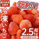 《先行予約受付中！2024年4月以降順次発送予定》＜訳あり・小粒＞ころころサイズの冷凍いちご(計2.5kg超・850g×3袋) 国産 九州産 苺 イチゴ 訳アリ 冷凍 果物 フルーツ 減農薬 アイス 不揃い 規格外