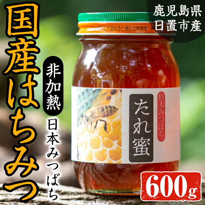 【ふるさと納税】非加熱 日本みつばち808 たれ蜜(600g) 国産 九州産 ハチミツ 蜂蜜 非加熱 【日置南洲窯】